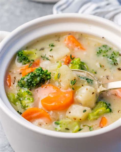 Comforting Creamy Vegetable Soup Healthy Fitness Meals