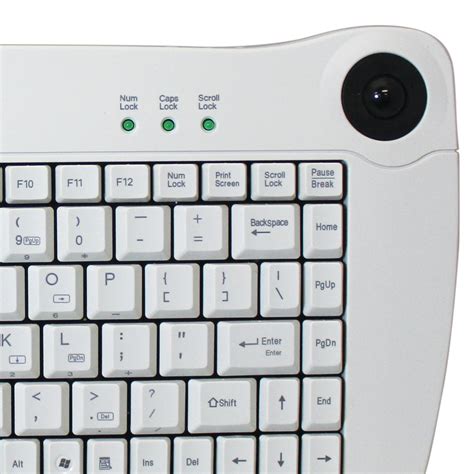 Mini-Trackball Keyboard (White PS/2) - Adesso Inc ::: Your Input Device ...