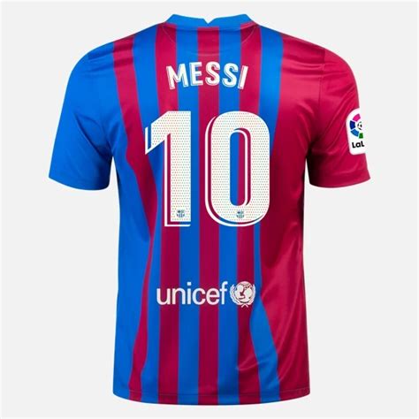 Camisetas Fútbol Fc Barcelona Lionel Messi 10 1ª Equipación Nike 202122 Manga Corta