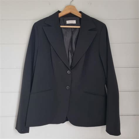 Portmans Black Suit Blazer Size 16 Made In Depop