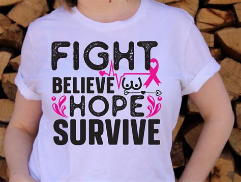 Fight Believe Hope Survive Svg Design Graphic By Creativeart Creative