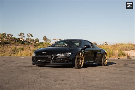 Magnetic Black Audi R Rolling On Custom Zito Wheels Carid Gallery