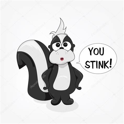 Vector Illustration Of A Cute Skunk — Stock Vector © Emirsimsek 93278528