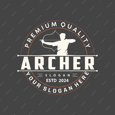 Premium Vector Archer Logo Vector Silhouette Warrior Archery Simple