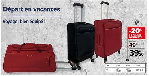 Promo La Valise Cabine Chez Carrefour Icatalogue Fr