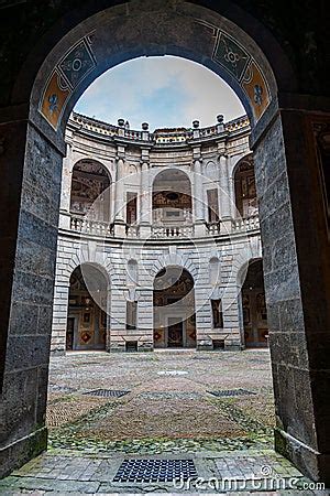 The Courtyard Of Villa Farnese In Caprarola Editorial Image