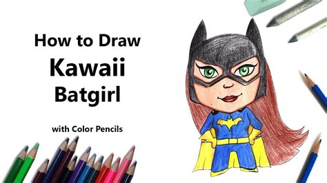 How To Draw Kawaii Batgirl Step By Step Very Easy YouTube