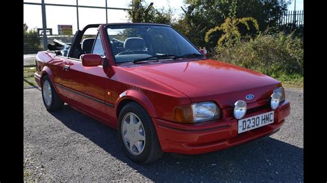 Ford Escort XR3i Convertible YouTube