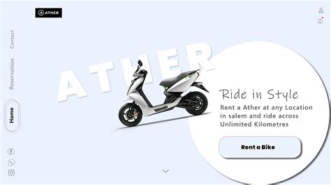 Ather Bike | web Design on Behance