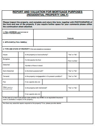 Sample Residential Valuation Report In Pdf