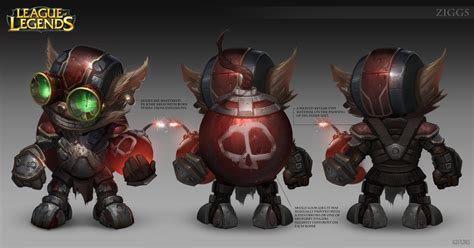 Ziggs Statue Concept Art by AlexFlores on DeviantArt