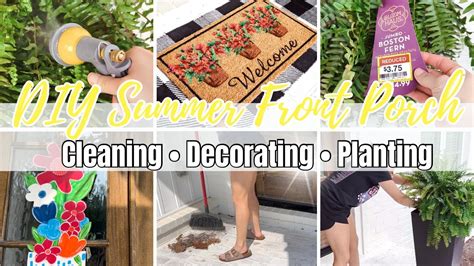 New Front Porch Refresh Decorating Ideas Diy Summer Porch Makeover Youtube