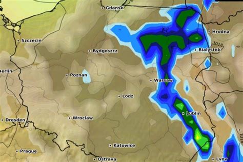 Pogoda Maja Dwie Masy Powietrza Nad Polsk Burze I Gradobicie