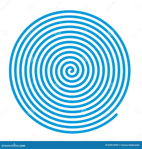 Espiral Azul Del Vector Ilustraci N Del Vector Ilustraci N De Giro