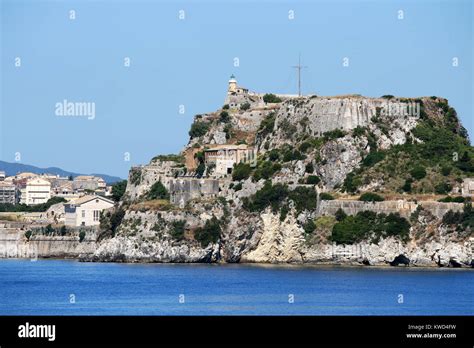 Old Fortress Corfu Town Greece Stock Photo Alamy