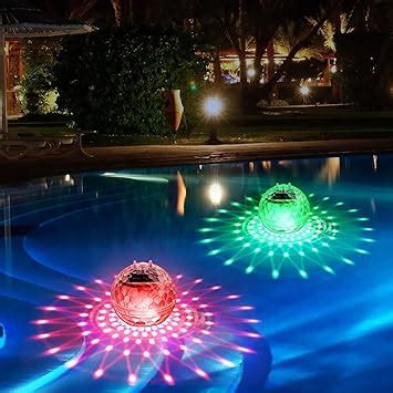 Amazon Solar Floating Pool Lights Pool Lights That Float With Rgb