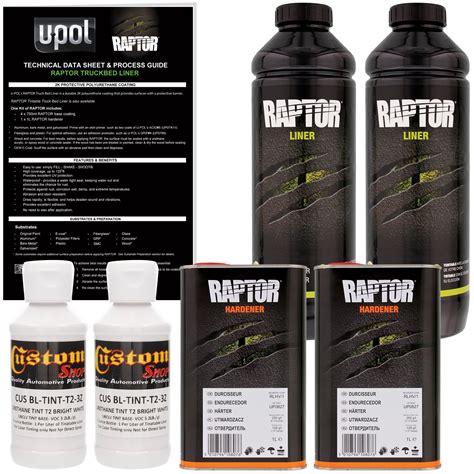 U POL Raptor Bright White Urethane Spray On Truck Bed Liner Texture