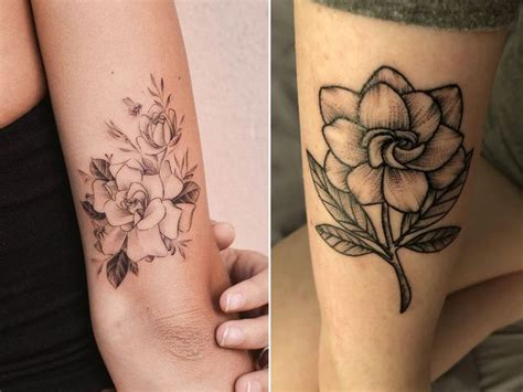 Eye Catching Gardenia Flower Tattoo Designs And Ideas Gardenia