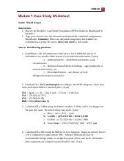 MarielKrupa Casestudy1 Docx NHM 365 1 Module 1 Case Study Worksheet