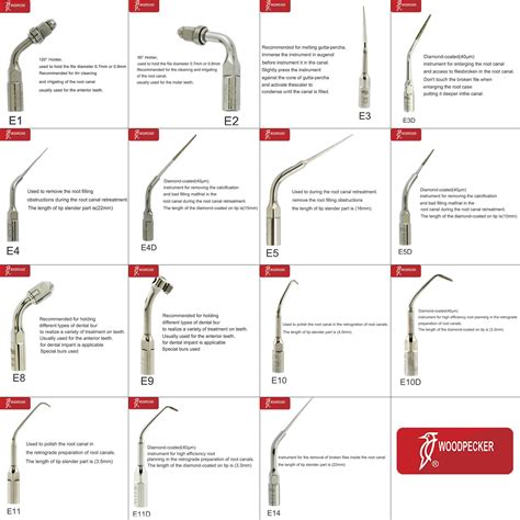 Original Woodpecker Dental Ultrasonic Scaler Endodontics Tips Dentistry