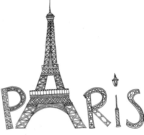 Fabulous Paris Coloring Pages Pdf Coloringfolder