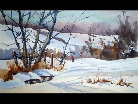 Watercolor Winter Scene At Paintingvalley Explore Collection Of