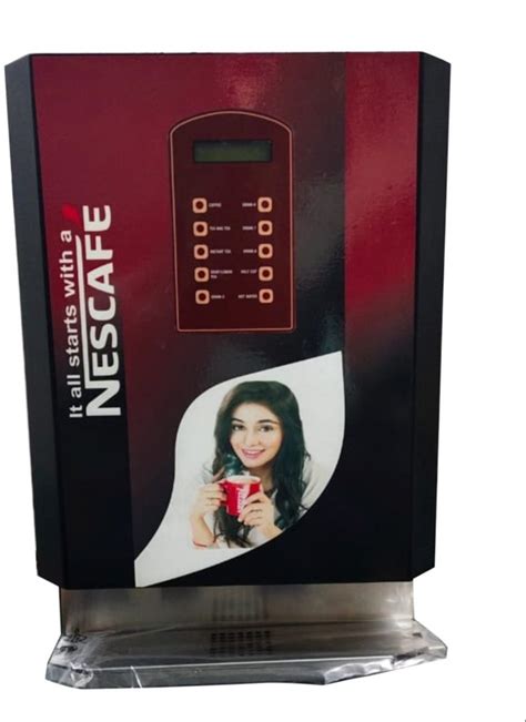 Nescafe Stainless Steel 4 Lane Tea Coffee Vending Machine For Offices