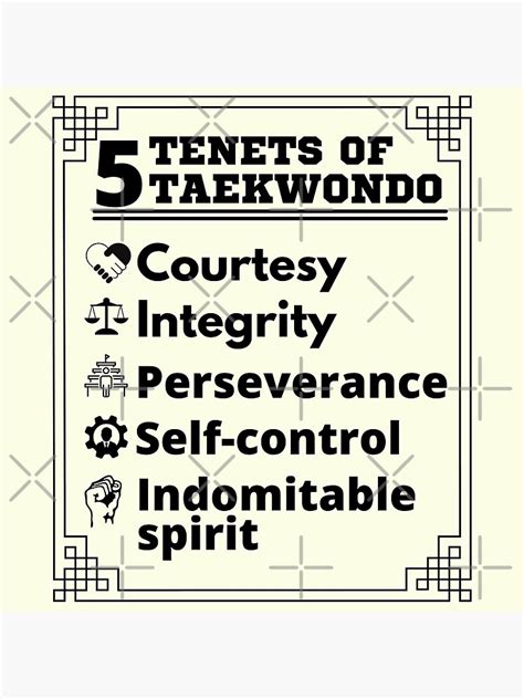 "5 Tenets of Taekwondo, Taekwondo lover, Taekwondo spirit, Taekwondo ...