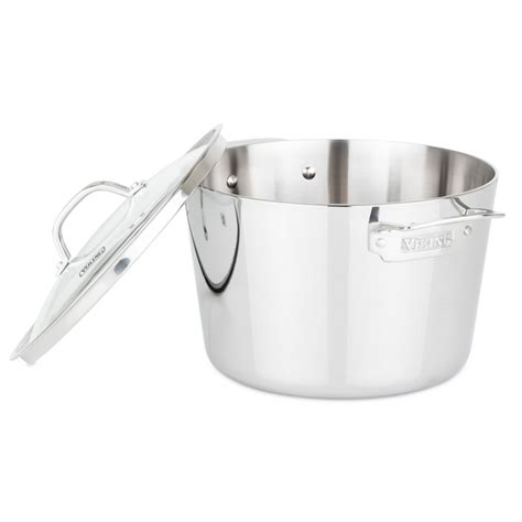 Viking Contemporary Stainless Steel Stock Pot Qt Sur La Table