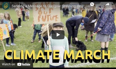 Sending A Message To Glasgow Steyning Bramber Beeding Climate March