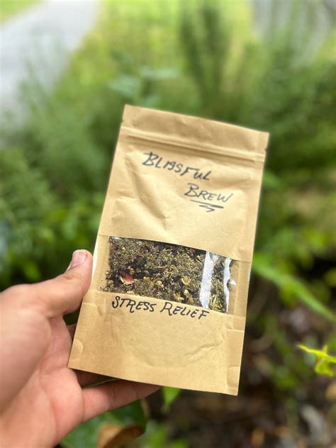 Blissful Brew Stress Relief Tea Etsy