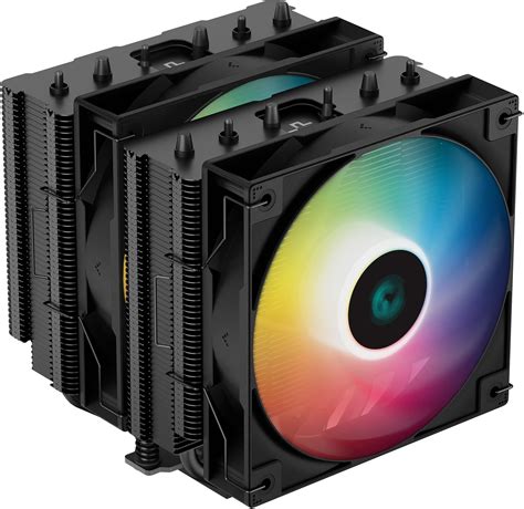 Deepcool R Ag Bkanmn G Ag Bk Argb Mm Dual Tower Black Cpu