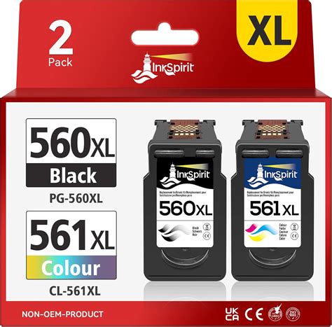 560XL 561XL Ink Cartridges PG 560 Black CL 561Colour XL Replacement