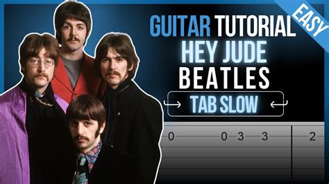 How To Play HEY JUDE By BEATLES Guitar Tutorial TAB EASY YouTube