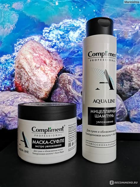 Маска для волос Compliment PROFESSIONAL AQUA LINE для экстра-увлажнения ...
