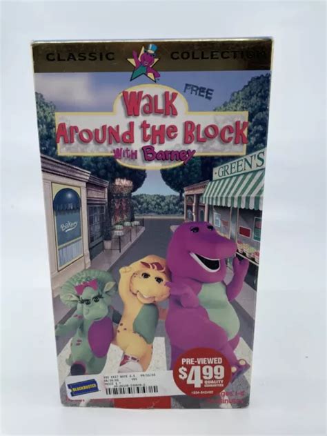 Walk Around The Block With Barney Vhs 1999 Sing Along Songs Classic