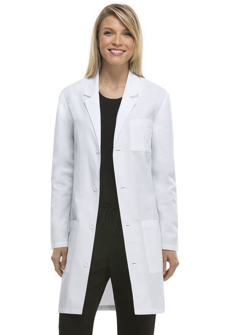 Professional Whites 37 Unisex Lab Coat In White 83402a Whwz From Cherokee Scrubs At Cherokee 4 Less