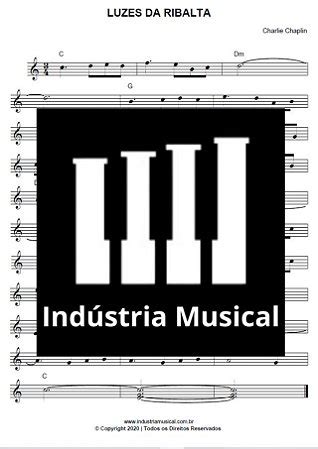 Partitura Luzes da Ribalta Charlie Chaplin Indústria Musical