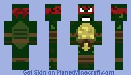 Ninja Turtle Raphael Minecraft Skin