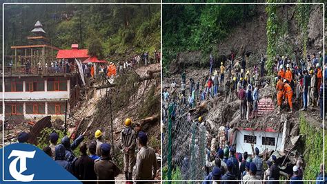 Massive Landslide In Shimla S Summer Hill Area Razes A Temple And