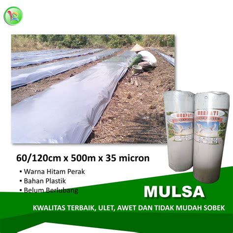 Jual Mulsa Plastik Hitam Perak Tebal Micron Shopee Indonesia