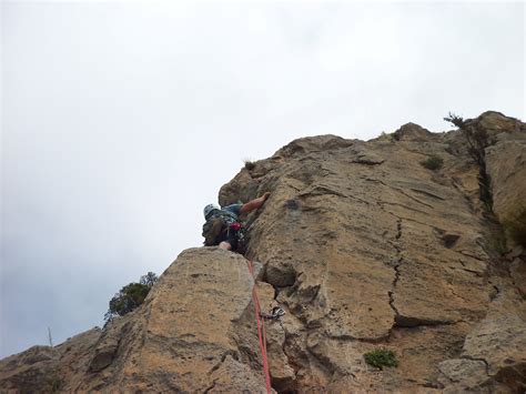 ÚLTIMO LARGO VÍA ESPOLÓN CENTRAL Vº 450 MT PUIG CAMPANA FINESTRAT