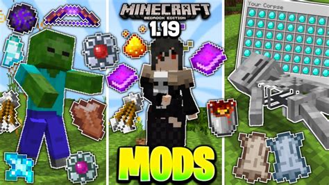 😱top De Mejores Modsaddons Survival Para Minecraft Pe Bedrock 119 Addons Para Mcpe 119