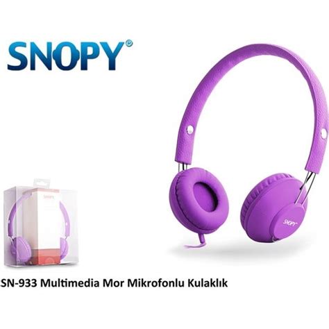 Snopy SN 933 Mobil Telefon Uyumlu Rubber Mor Mikrofonlu Fiyatı