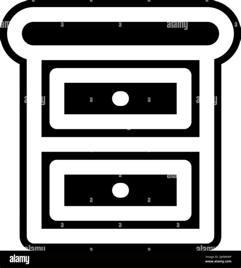 Cupboard Icon Black Vector Illustration Stock Vector Image Art Alamy