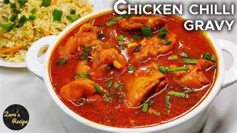 Chicken Chilli Gravy Recipe Chinese Chicken Chillichili Gravy Recipe Easy Simple Chili