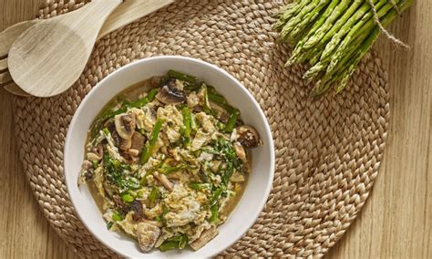 Rezept F R R Hrei Mit Champignons Wildem Spargel Und Spinatsprossen