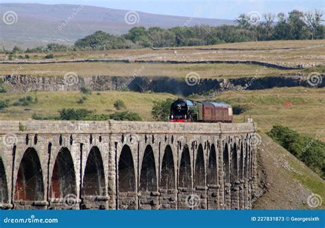 Steam Train Tornado On Ribblehead Viaduct Editorial Photo