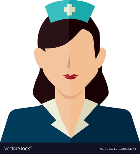 Nurse woman silhouette design Royalty Free Vector Image