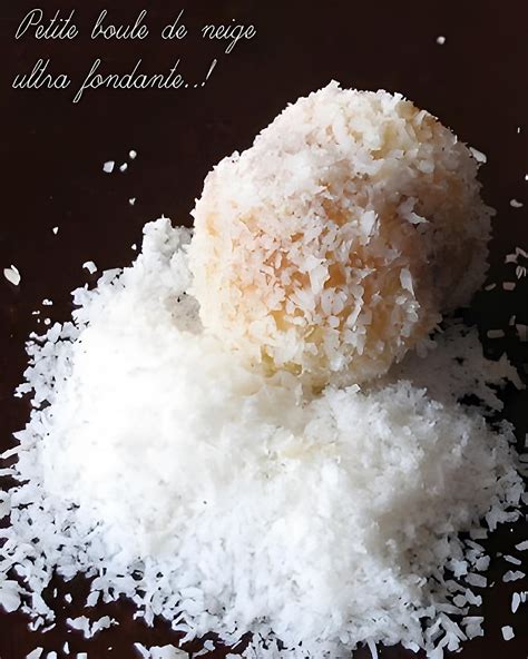 Recette de Boule de neige petits gâteaux fondants à la noix de coco